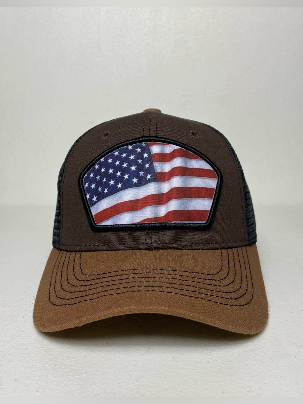 USA Flag Patch Snapback Baseball Cap